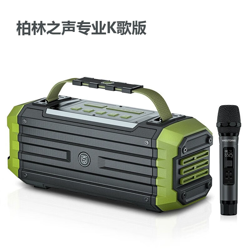 TWTCKYUS柏林之声M5户外k歌音响广场舞音箱蓝牙手提音响便携式低音炮话筒 M5纯享版