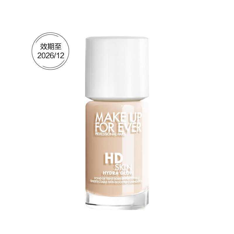玫珂菲（MAKE UP FOR EVER）高清无痕水光持妆粉底液1R00 30ml 效期至26/12 生日礼物送女友