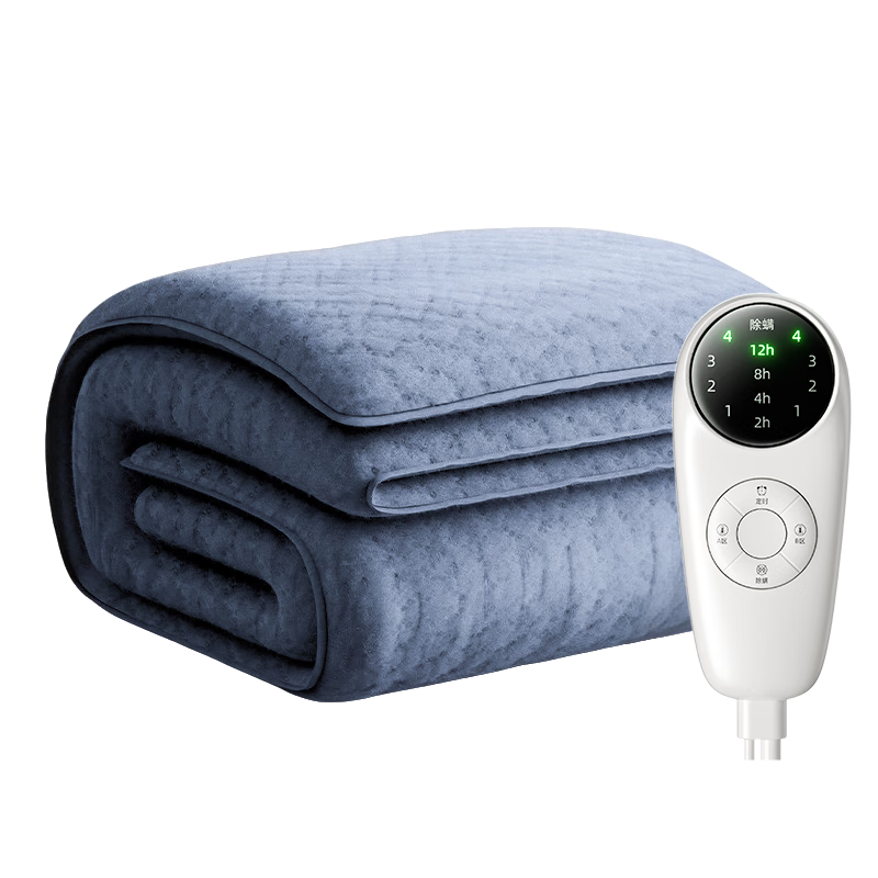 志高（CHIGO）双人定时自动断电双温双控除螨电热毯电褥子遇水石墨烯 1.5x1.8米