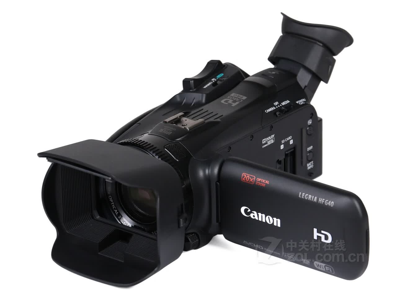 YZZCAM/ LEGRIA HF G40专业vlog高清摄像机婚庆直播摄像机 黑色带遮光罩 套餐一