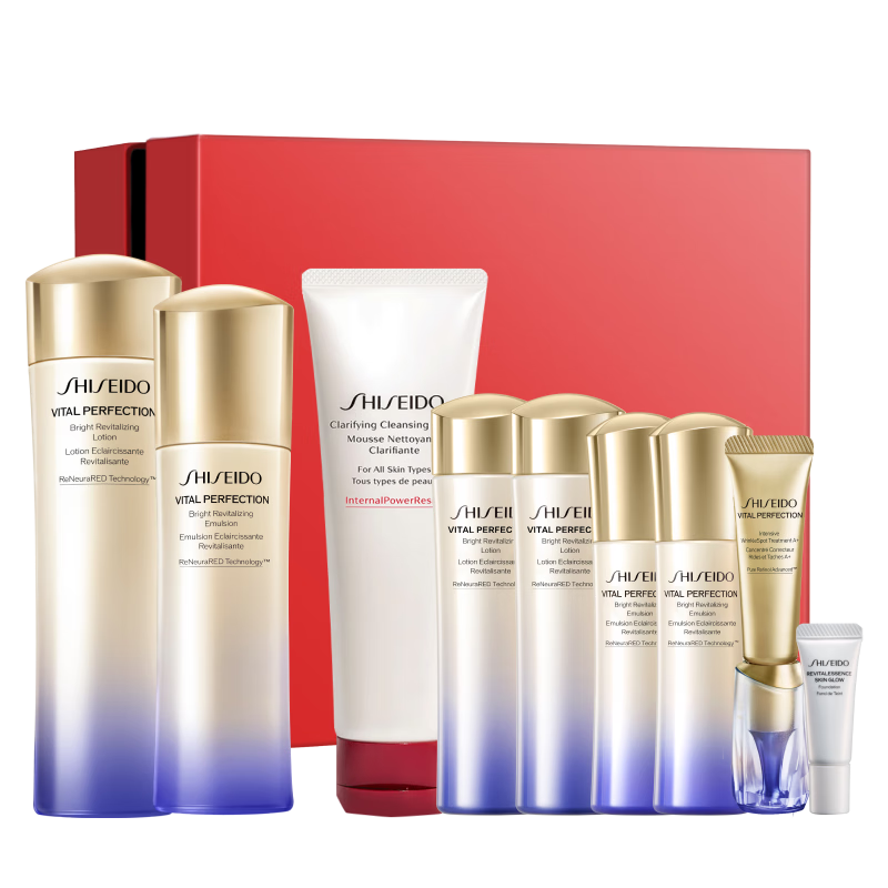 資生堂第二代悅薇清爽水乳套裝美白淡斑護(hù)膚品禮盒生日禮物送女友