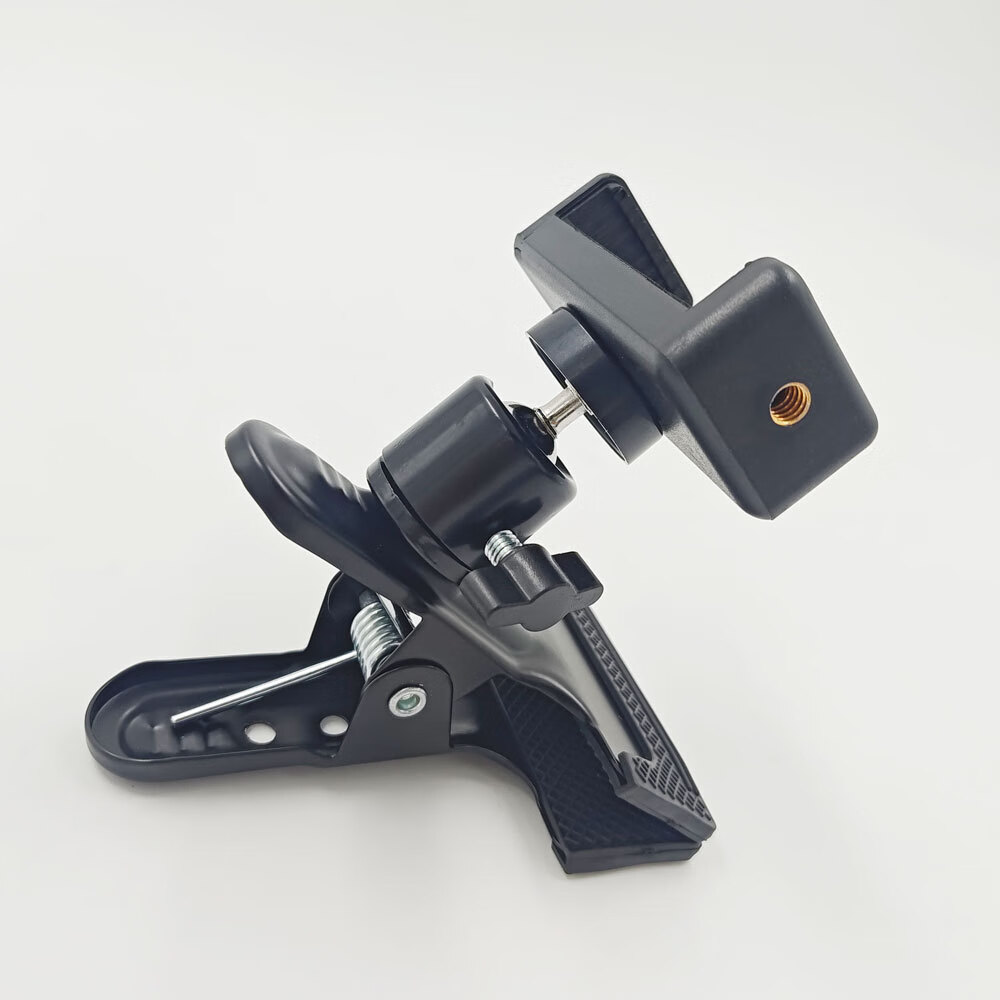 【严选好物】万向金属云台大力夹桌面固定话筒夹手机夹PVC木板夹 大力夹+1/4云台+手机夹