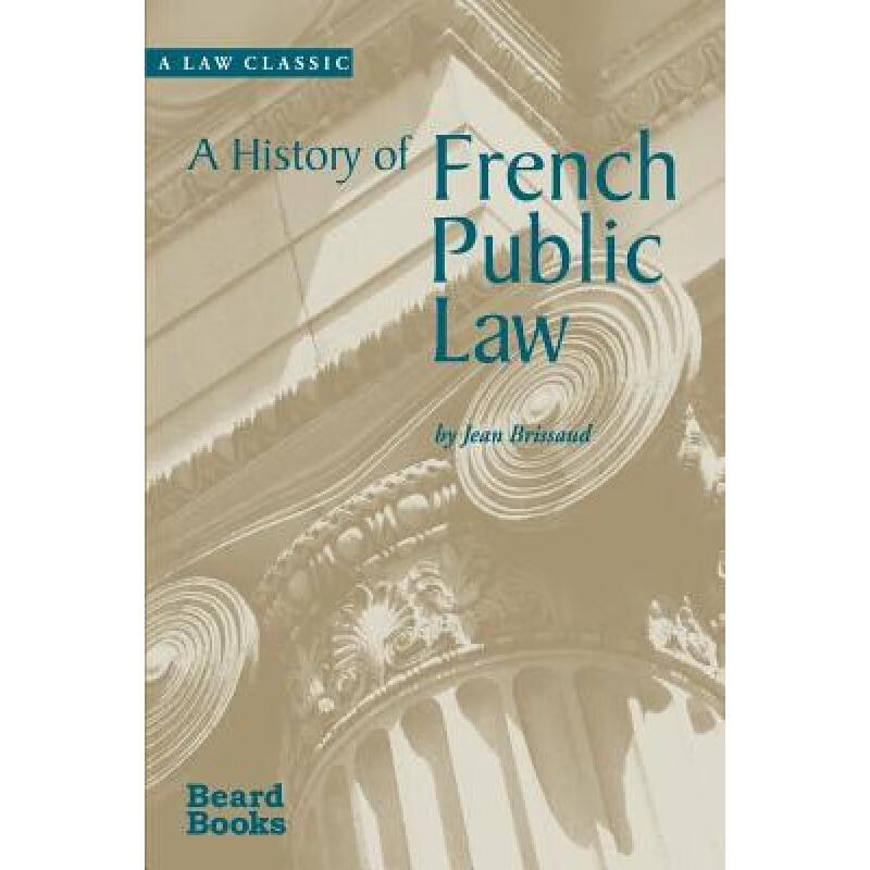 预订 A History of French Public Law