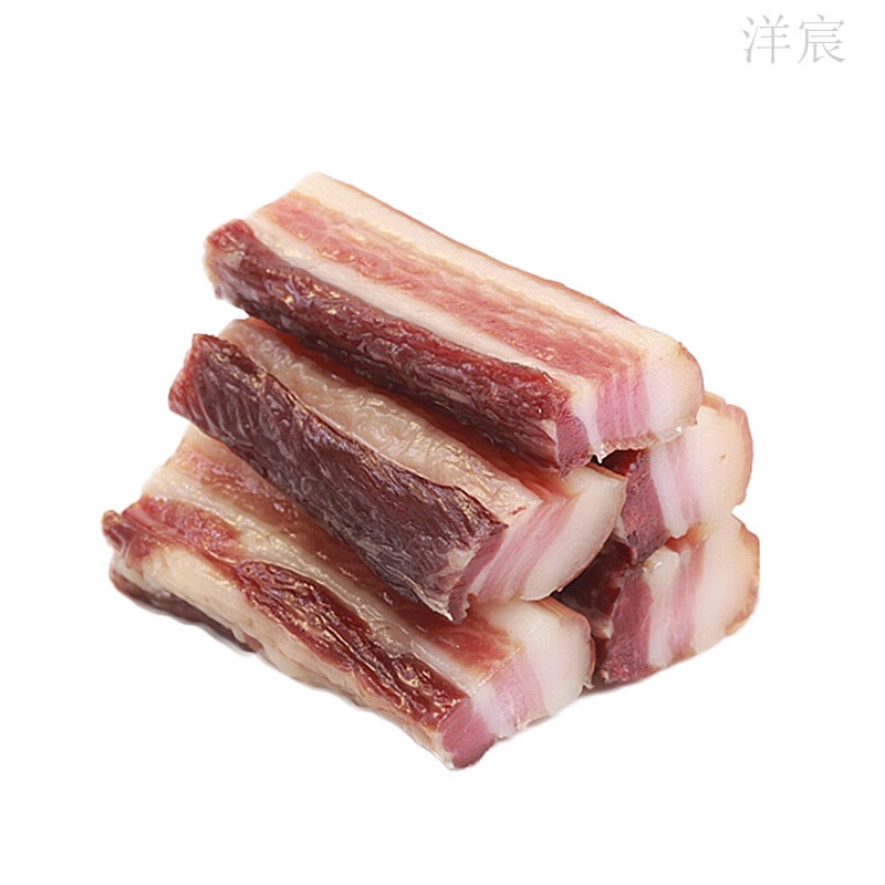 食芳溢风干腊肉1斤500克江西井冈山特产农家土猪日晒五花腊味咸肉 500g 农家五花腊肉装