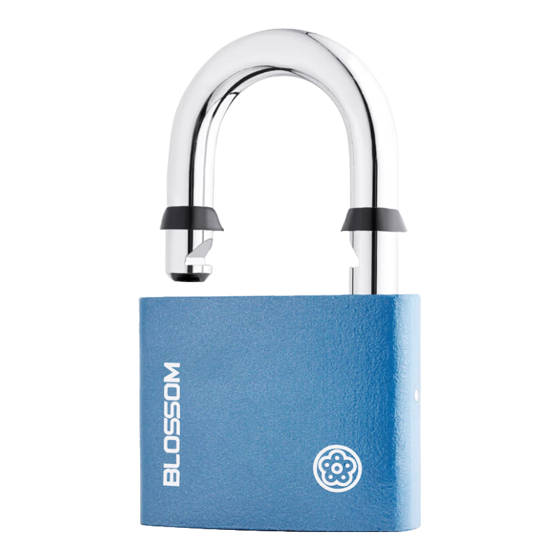 梅花(BLOSSOM)掛鎖 銅芯鐵鎖 室內外大門(mén)倉庫鎖具BC2963藍色60MM