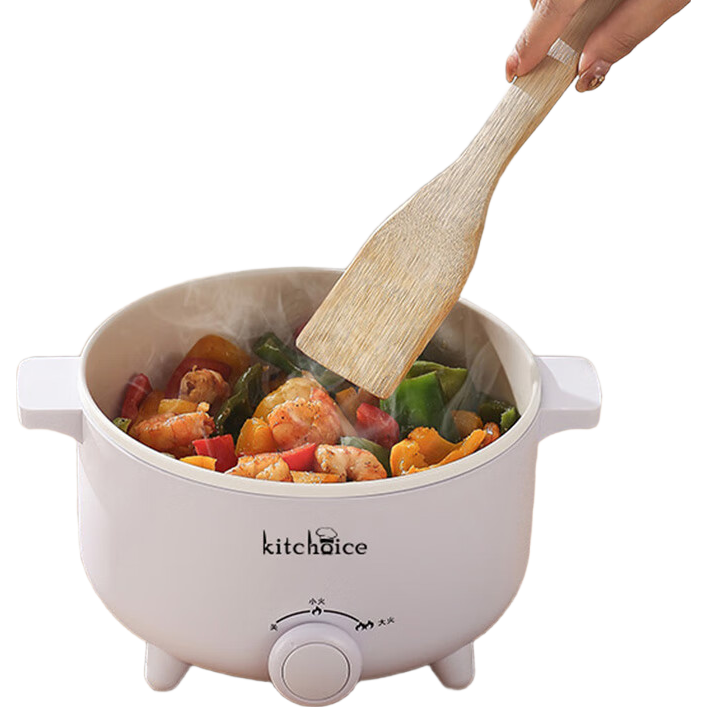 KITCHOICE电煮锅 电热锅 小电锅 宿舍小锅 学生寝室一体泡面小火锅多功能锅煮蛋器宿舍用小电锅煮泡面小锅 2L 基础款