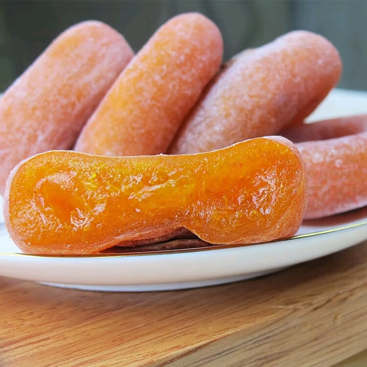 【买2袋送2袋】圆柿饼吊柿饼特级霜降农家自制香糯柿子日期新鲜zh 【糖心圆柿饼】到手4袋-独立包装 400g/袋（约5-7个）