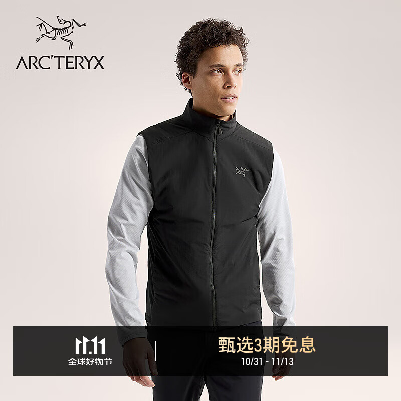 ARC&#039;TERYX始祖鸟 ATOM VEST 男子 保暖棉背心 Black/黑色 M