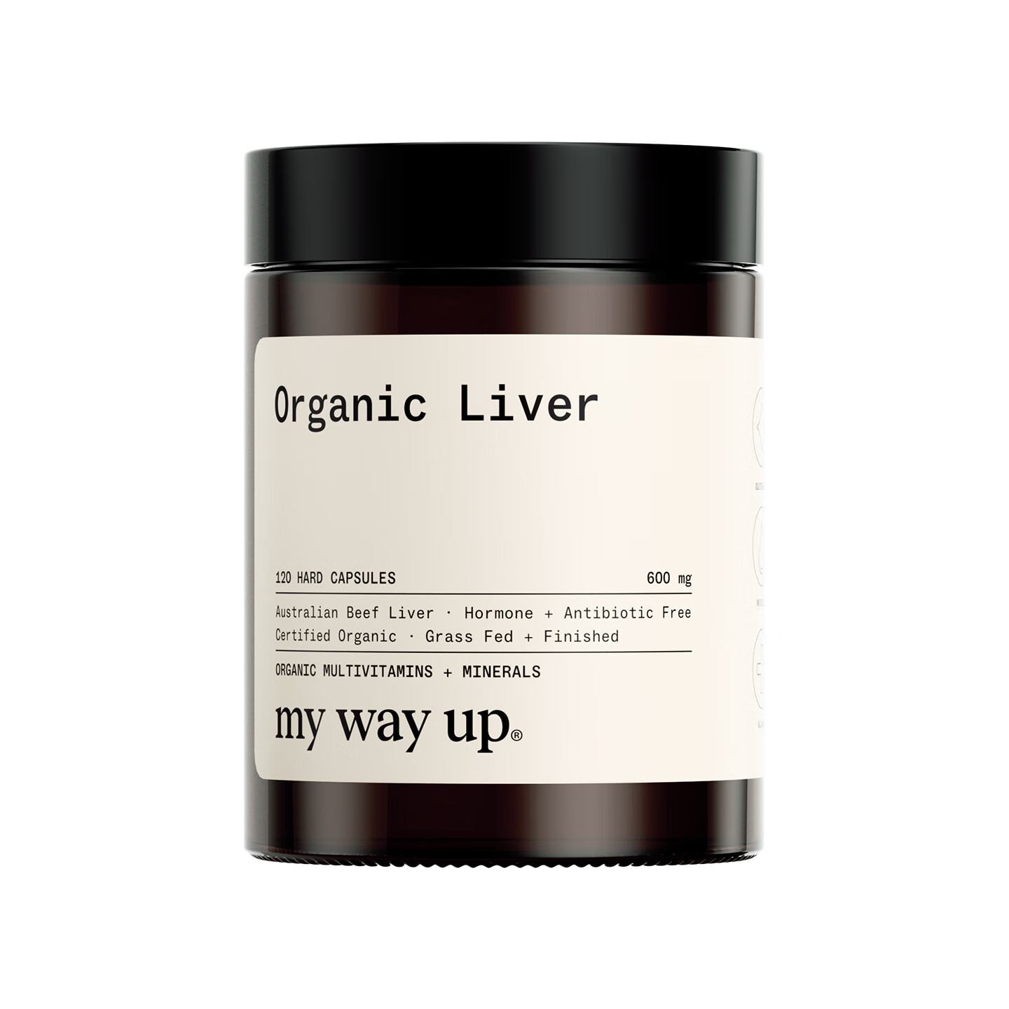 My Way Up有机牛肝营养胶囊草饲牛肝粉复合维生素膳食补充120粒