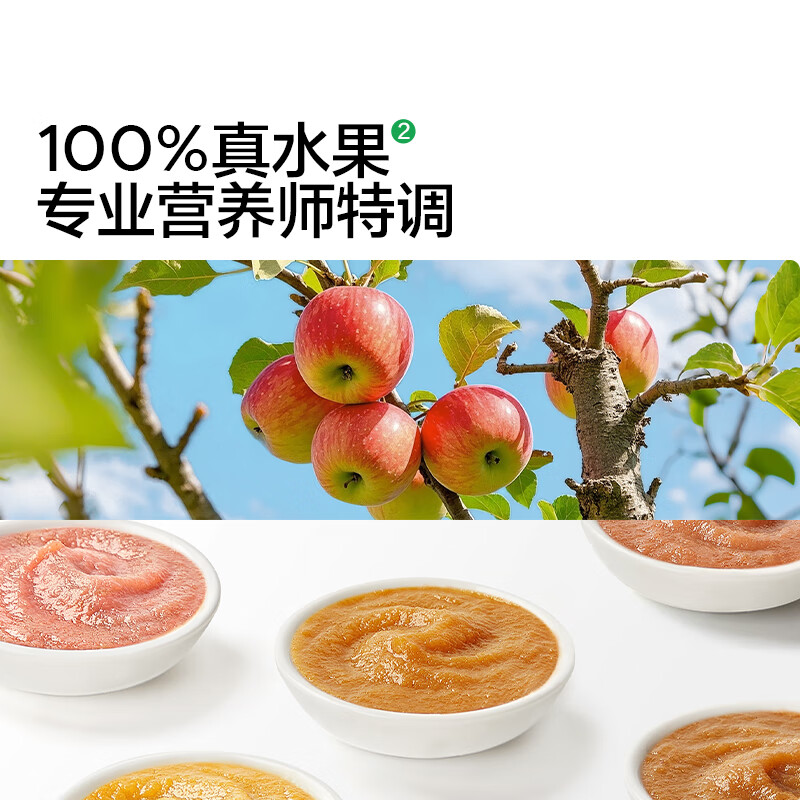 宝宝馋了 中秋节送礼大礼盒婴幼儿酸奶果泥宝宝酸奶零食6个月辅食佐餐囤货 婴标果泥 100g*10袋 【组合装】