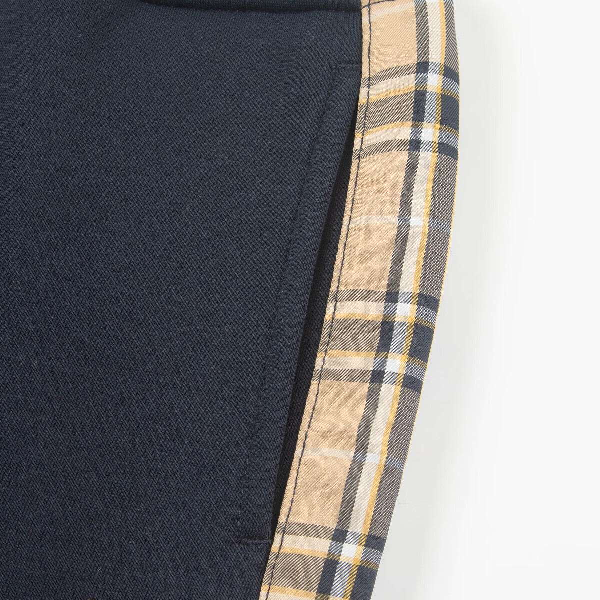 哈吉斯（HAZZYS）男童裤子冬新品加厚一体绒舒适长裤 藏蓝 165