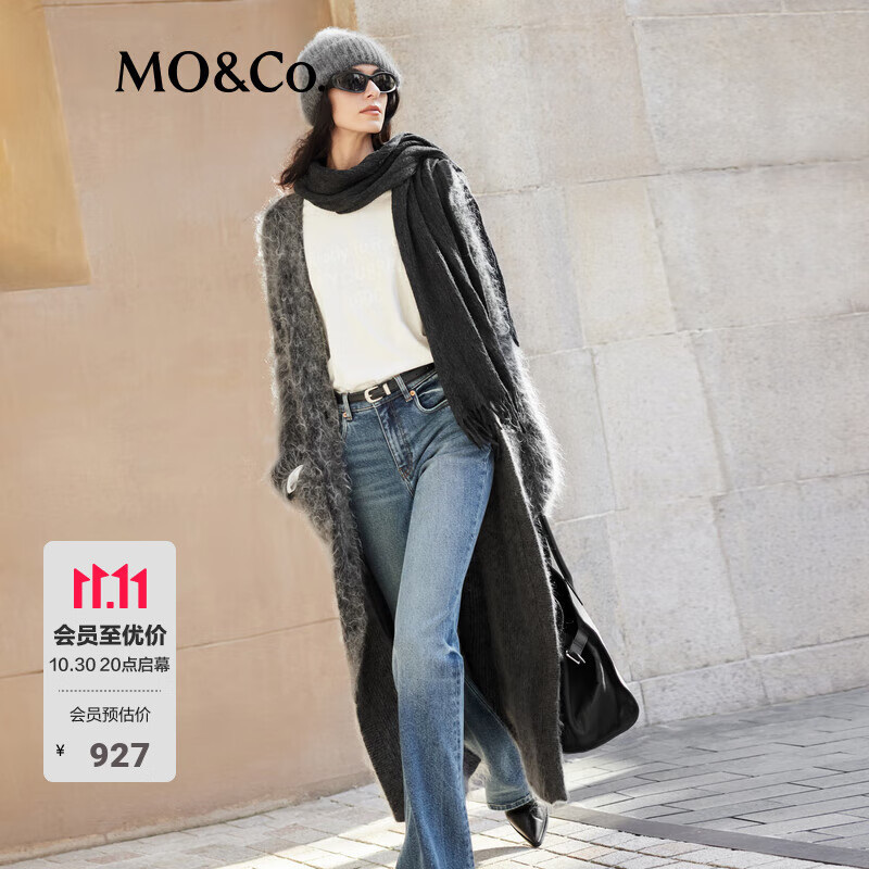 MO&Co.ë�������ֹ���ë��Ŵ������ë����ë������֯����Ħ���� �л���ɫ M 165