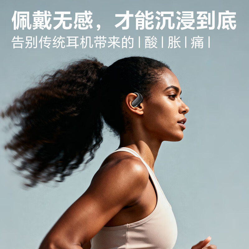 雷登 OHAYOT9蓝牙耳机挂耳式超长续航不入耳高音质专业骑行跑步运动耳机 双11 购物推荐 T9黑色【HIFI级音质】