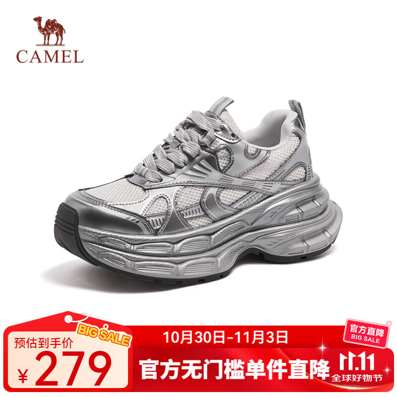 ���գ�CAMEL���������Ȱ�ͬ�����¡������ϵ�Ь������ŮЬ�˶�����Ь����ͬ�� L24A283742A Ů�� ��ɫ 34