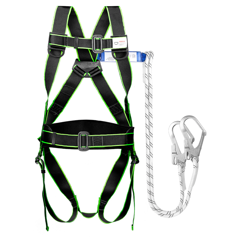 星工(XINGGONG)安全带五点式全身国标安全绳高空防坠落双大钩缓冲包XGD-7P