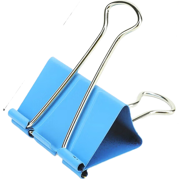 夹子办公凤尾夹燕尾夹长尾夹文具用品小号初中生票夹文件夹子小学生固定书夹彩色试卷蝴蝶夹封口夹 【活动价】1袋15mm长尾夹（10个）