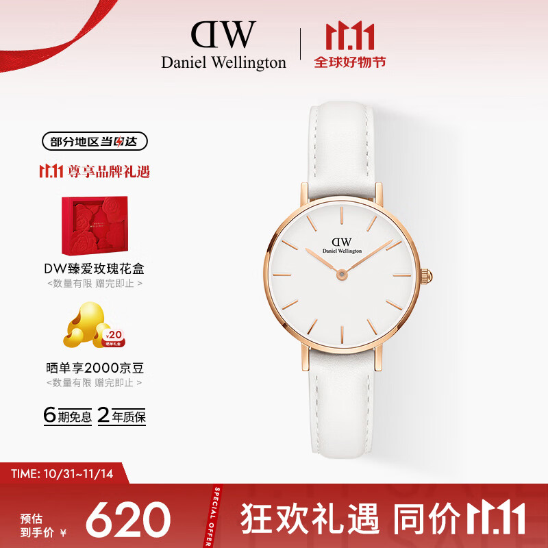 丹尼尔惠灵顿（DanielWellington）DW女士手表欧美时尚腕表手表女28mm七夕礼物送女友DW00100249