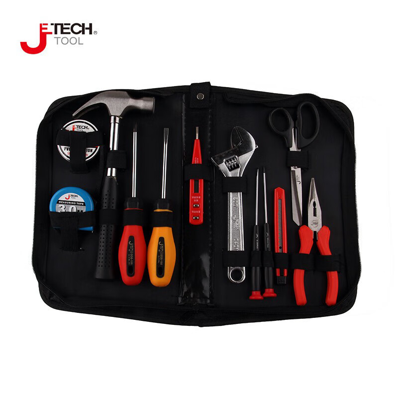 捷科（JETECH）Jetech捷科五金工具 便携工具包12件套 工具组套 套装手动 JEP-F12