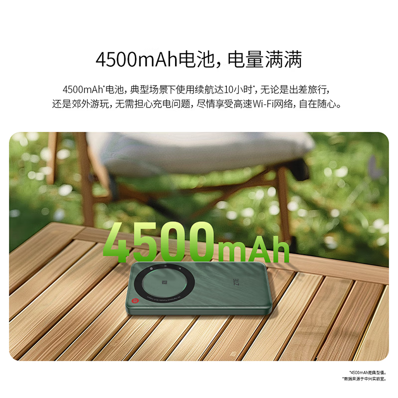 中兴【5G热销榜NO.1】U30air/U30pro随身wifi6免插卡5G移动无线路由器全国通用电信联通2026款车载户外 【旗舰爆款】松霜绿-5G双网双频-867M速率 5G智能双网+NFC一碰即连+赠送100G体验流量