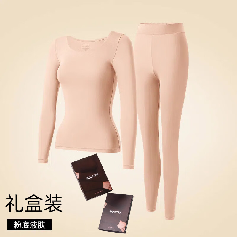 芙丹琪保暖超薄冬美肤肌底女玻尿酸无痕锁温面膜衣女超轻薄 粉底液肤 L 建议90-130斤