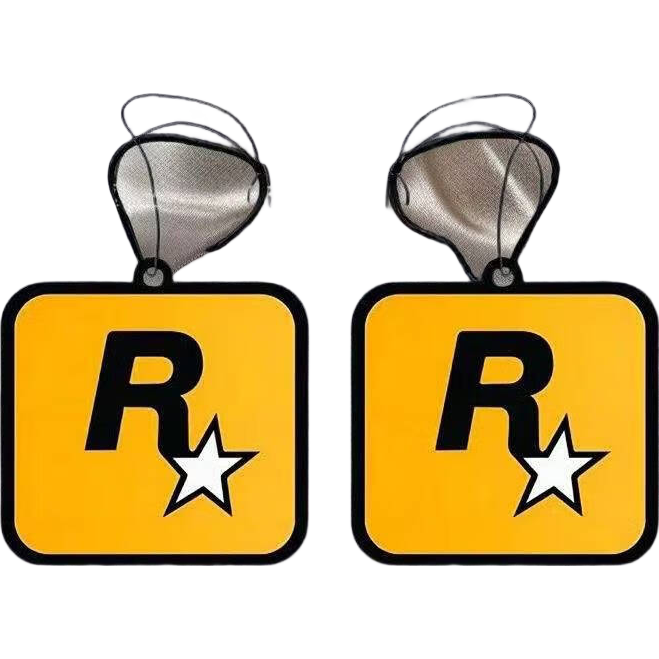 R星汽車香片車載香薰掛件持久淡香氛車?yán)飪?nèi)飾用品車內(nèi)除異味香水文字款香味書簽明信片 R星汽車香片【2片】