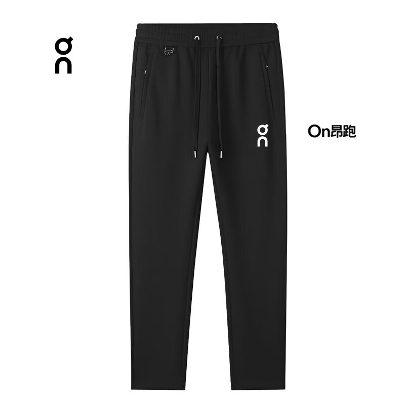 CLOUDSTRATUS【On】昂跑同款加绒保暖御寒秋冬男款运动休闲裤时尚百搭 941106 加绒 灰色色 2XL 建议体重160 -178斤