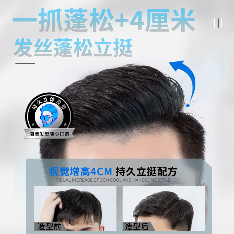 原野啫喱水清爽保湿头发立挺自然造型持久清香男士特硬定型啫喱膏 蓬松造型啫喱680mlx2瓶 手涂抹式啫喱-680ml