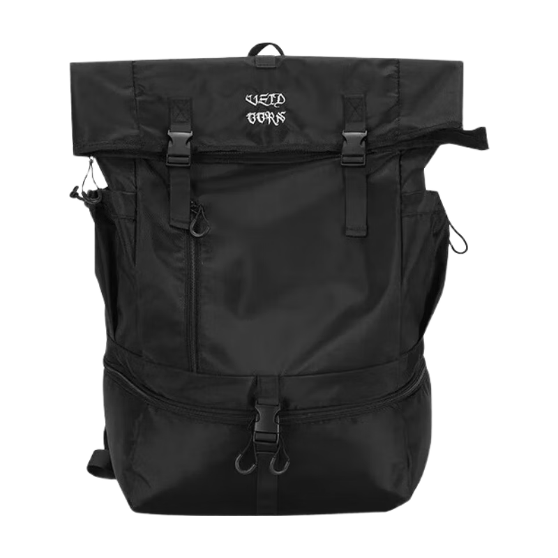 维动（VEIDOORN）双肩包无束运动篮球背包轻便全能三合一便携肩包休闲户外爬山旅行 石墨黑 无规格