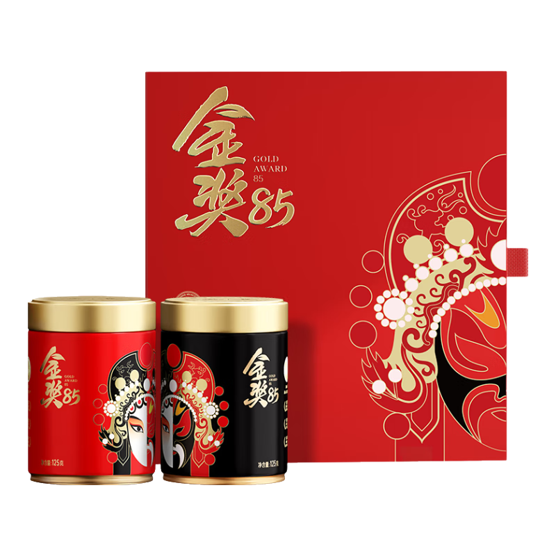 川紅 特級茶葉金獎85紅茶禮盒裝 工夫新茶四川特產(chǎn)茶葉禮物自己喝 七星新款茶具禮盒250g