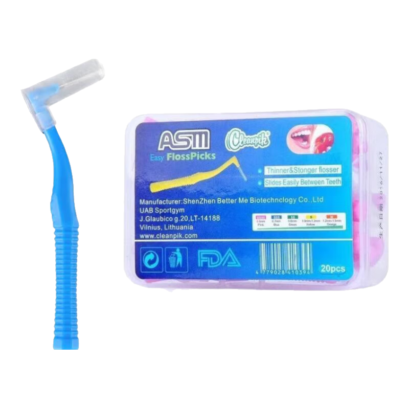 CLEANPIK L������ˢ���ڸ�˿���ݽ�������ˢ������ˢ��ë�ݼ�϶ˢ L��20֧����ɫ-0.7mm��*1�� 19.9Ԫ