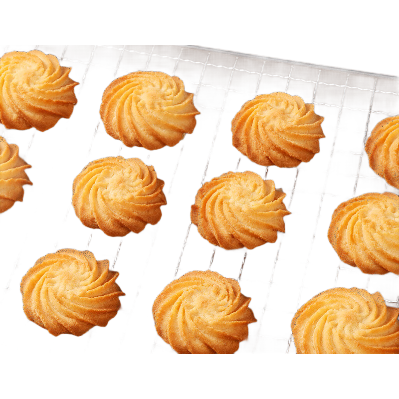 百草味黄油曲奇礼盒1kg饼干中秋节休闲零食大礼包办公室团购送礼黑5