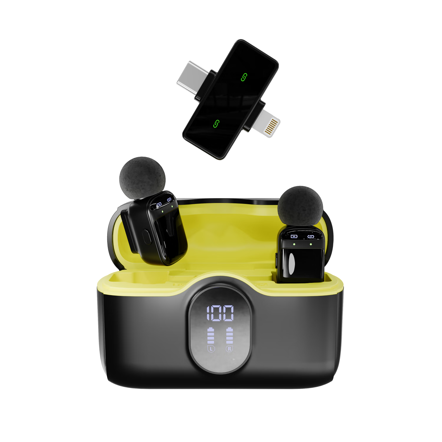 索愛(ài)（soaiy）MiNiK23無(wú)線領(lǐng)夾麥克風(fēng)主播直播專(zhuān)用收音麥戶(hù)外采訪短視頻會(huì)議錄音設(shè)備專(zhuān)業(yè)降噪收音器一拖二帶倉(cāng)