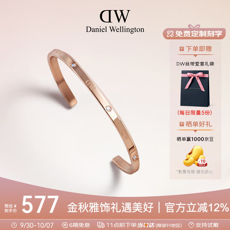 丹尼尔惠灵顿（DanielWellington）DW手镯女闪耀星辰情侣手镯七夕情人节礼物送女友DW00400531