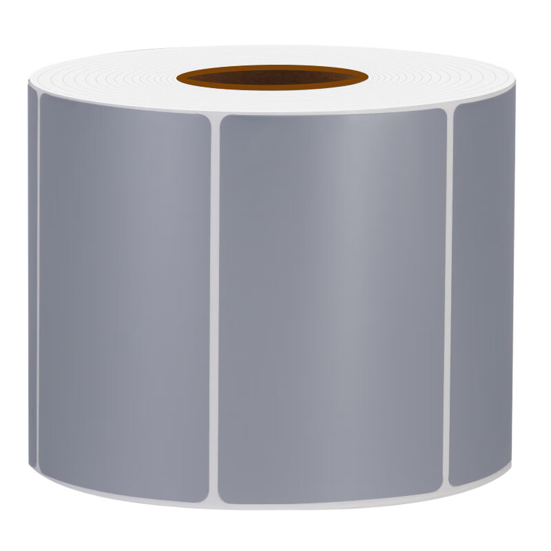 言溯亚银标签纸不干胶60 30 40 50 70 80 100 150条码纸哑银pet不干胶