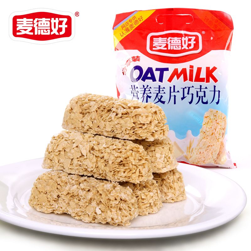 麥德好 燕麥巧克力多口味營(yíng)養麥片巧克力喜糖棒餅糖果零食 營(yíng)養麥片巧克力468g