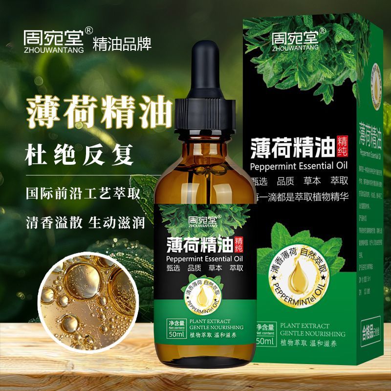 薄荷精油驱虫天然驱蚊驱鼠提神醒脑滴鼻液清凉纯油薄荷油驱虫 100毫升薄荷精油+1个喷壶