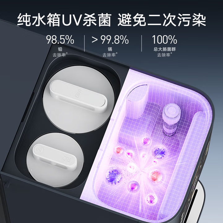 云米（VIOMI）矿泉台式净饮机即热式饮水机直饮家用矿化Super 2加热家用厨房一体净水器MR122R-B 6L