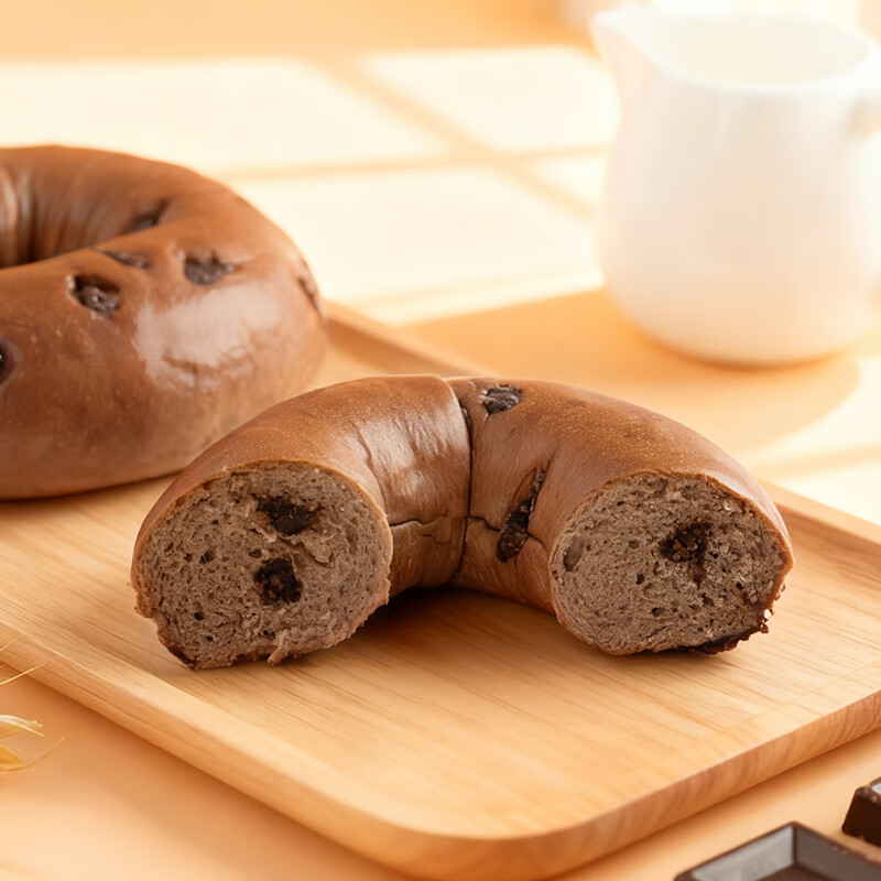 【仅需18.89】港荣 纯脂黑巧贝果面包 420g 【仅需18.89】港荣 纯脂黑巧贝果面包 420g