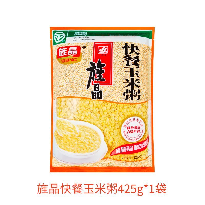 旌晶快餐玉米粥425g速食沖飲即食玉米粥糊熟原味玉米羹 快餐玉米粥【425g*1袋】