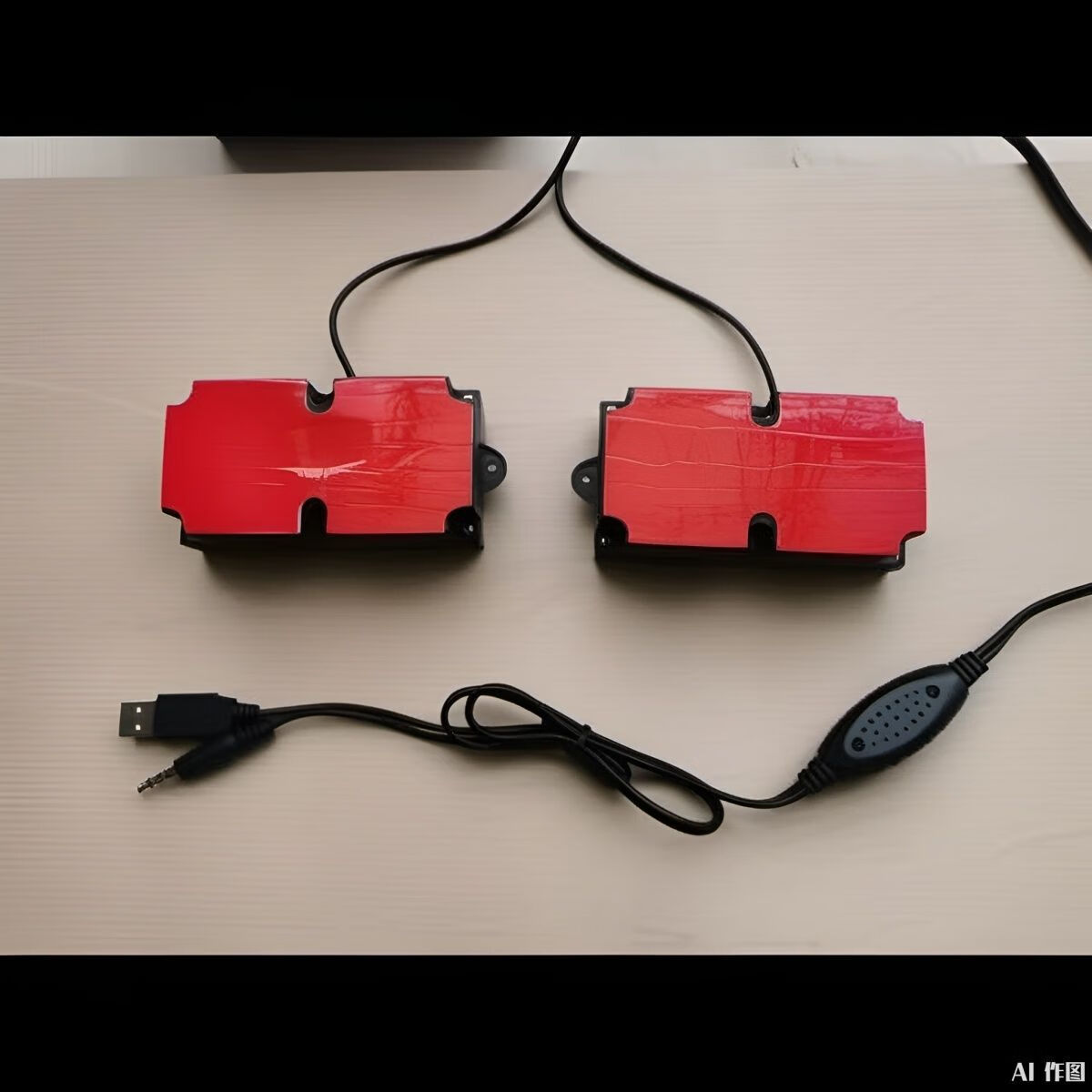 烁宇通(SOYTO)粘贴式电脑音箱挂显示器大音量低音炮USB音响桌面一体线迷小音箱 粘贴式双喇叭双震膜