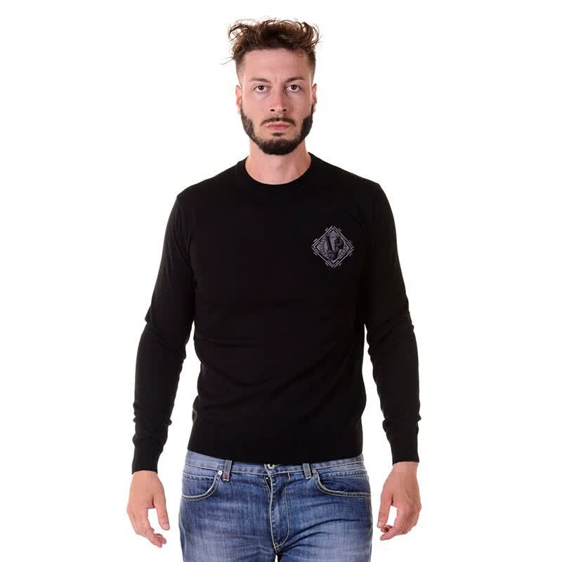 versace vj范思哲 男装针织衫男士圆领时尚休闲简约舒适百搭 b5gqa818
