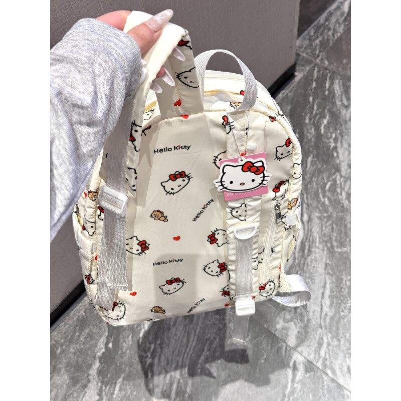 hello kitty书包少女心HelloKitty大容量双肩包ins风卡 卡通Kitty猫