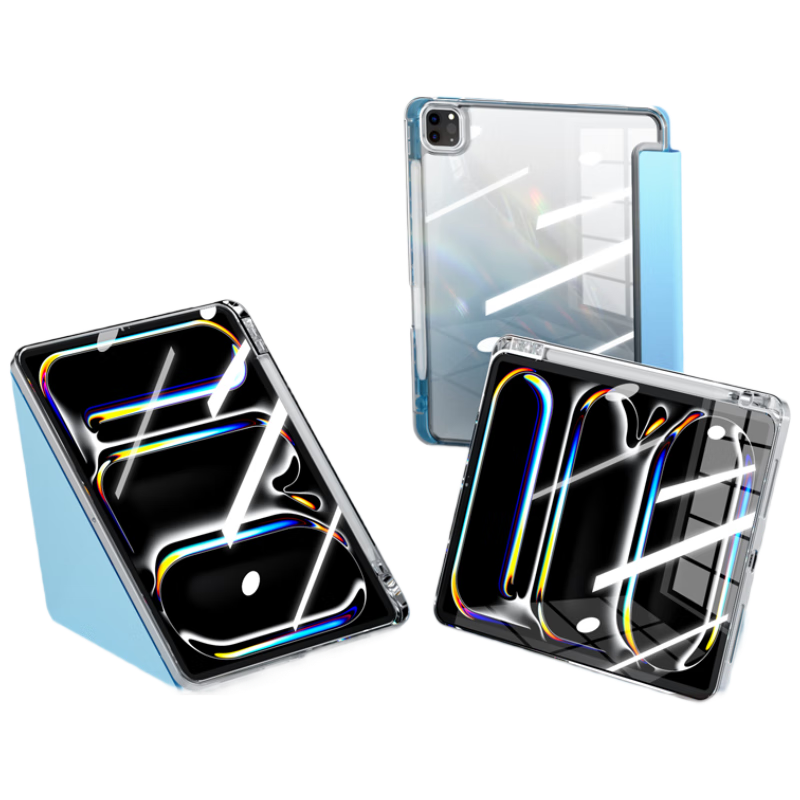 智國(guó)者(WITGOER)ipad9保護(hù)套2021/20/19款10.2英寸7/8代蘋(píng)果平板支架保護(hù)殼亞克力背板磁吸收納透明抗摔帶筆槽一體