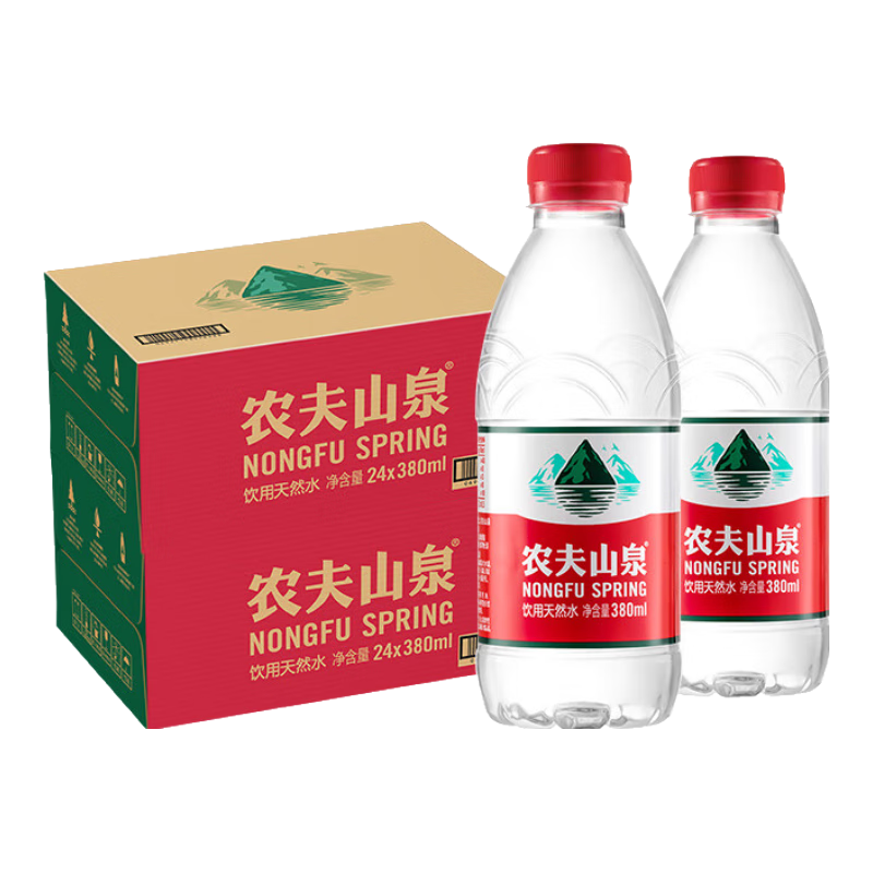 ���ڲ�����ũ��ɽȪ ����ˮ ������ȻˮСƿװ �����Ի�����ˮ ����װ380ml*24ƿ 380ml*24ƿ*2�� 58.9Ԫ