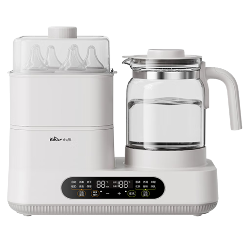 小熊（Bear）恒温壶二合一 奶瓶消毒烘干一体机 消毒调奶一体机1.3L热门商品