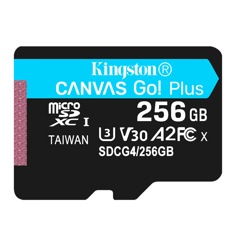 ��ʿ�٣�Kingston��microSD CANVAS GO Plus�ڴ濨�����pocket3 action4 5Pro 256GB