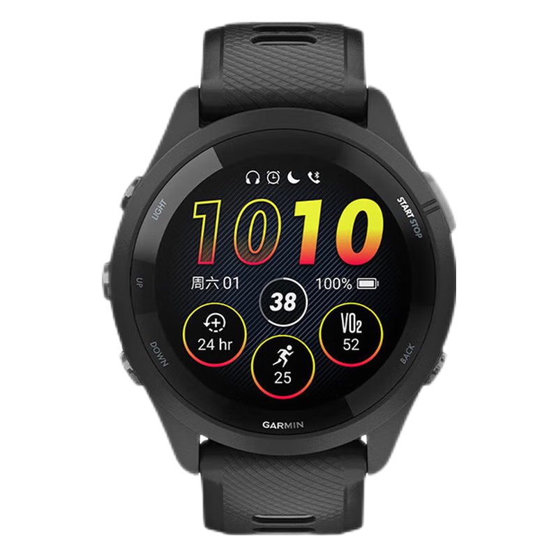 佳明（GARMIN）Forerunner265极夜黑心率血氧户外跑步游泳运动智能手表送礼物