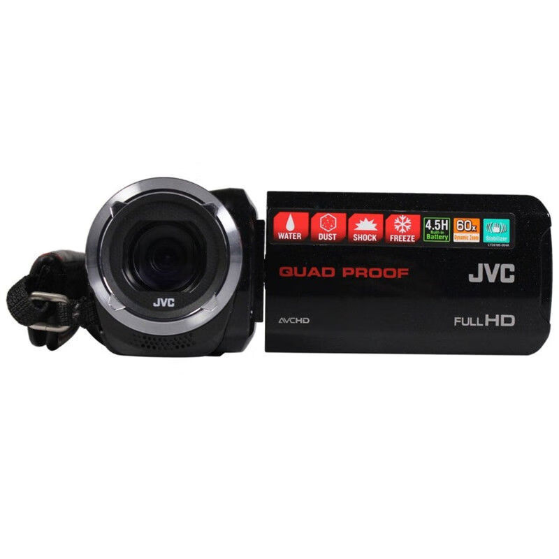 杰偉世（JVC）杰偉世GZR10四防攝像機(jī)專業(yè)防水防塵防摔防凍家用旅游DV R10 官方標(biāo)配