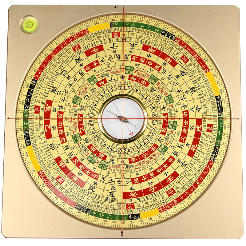 胡一鸣理气激光罗盘盘高精度罗经仪指南针七寸随身 胡一鸣激光七寸