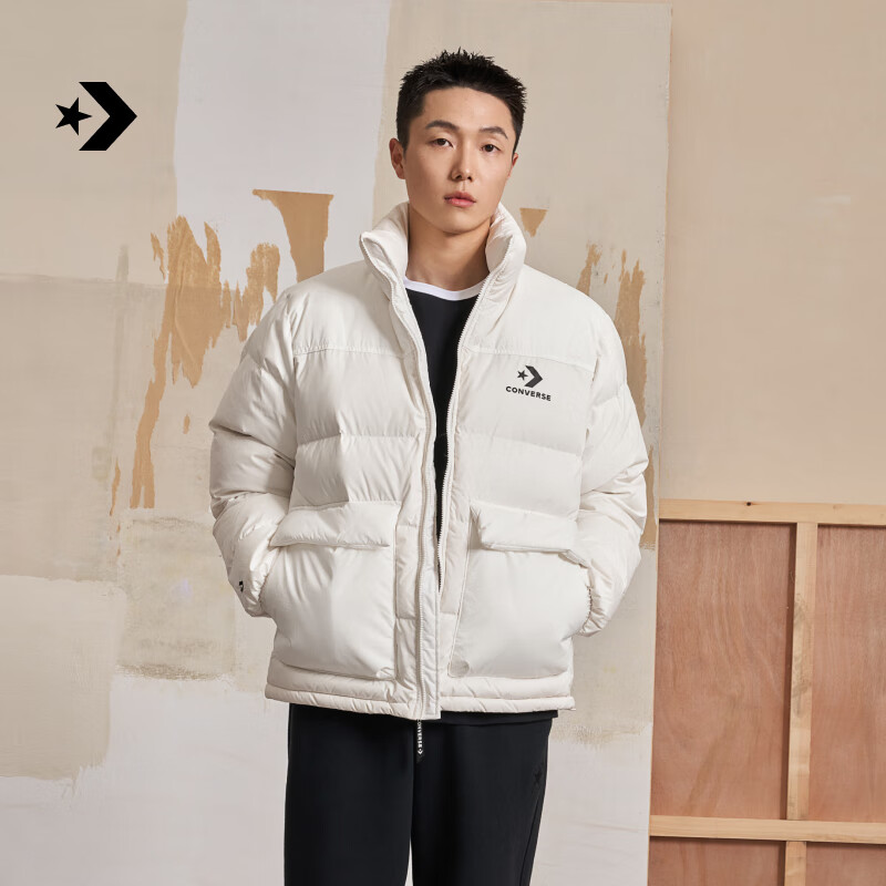 匡威（Converse）官方 秋冬新品男600蓬鸭绒拒水保暖羽绒服外套MCJ215 10023755-A01 L (175/100A)